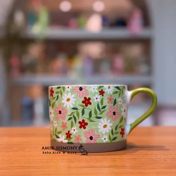 ماگ گلدار دخترانه بزرگ