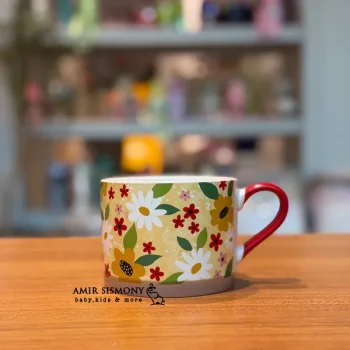 ماگ گلدار دخترانه بزرگ