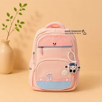 کوله پشتی مدرسه طرح خرس و بیسبال SUN EIGHT