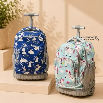 کیف مدرسه چرخدار کودک طرح فانتزی