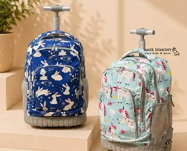 کیف مدرسه چرخدار کودک طرح فانتزی