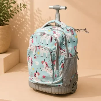 کیف مدرسه چرخدار کودک طرح فانتزی