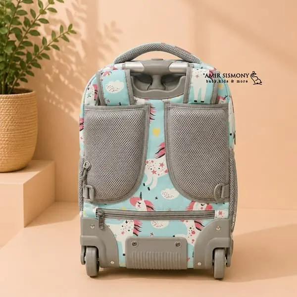 کیف مدرسه چرخدار کودک طرح فانتزی