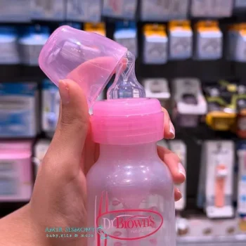 شیشه شیر 250 میل دکتر براون صورتی