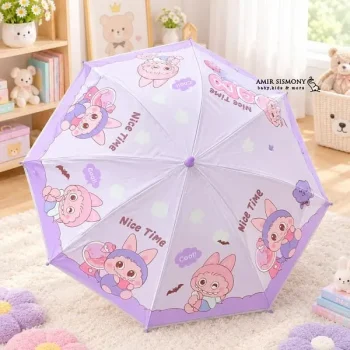 چتر بچگانه LABUBU با سوت