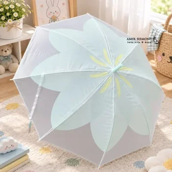 چتر بچگانه طرح گل آبرنگی
