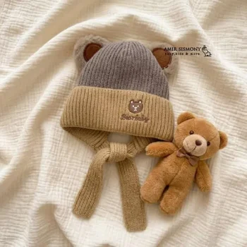 کلاه بافت نوزادی BEAR BABY