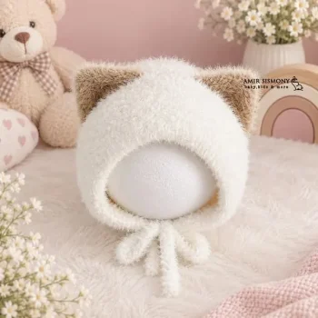 کلاه نوزادی موهر گربه ای